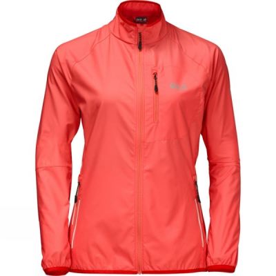 Chaquetas Jack Wolfskin Flyweight Softshell Mujer Coral - Chile RNL742591